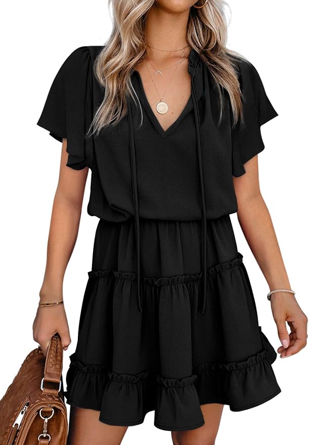 Dokotoo Short Mini Skirt Dresses, Chiffon