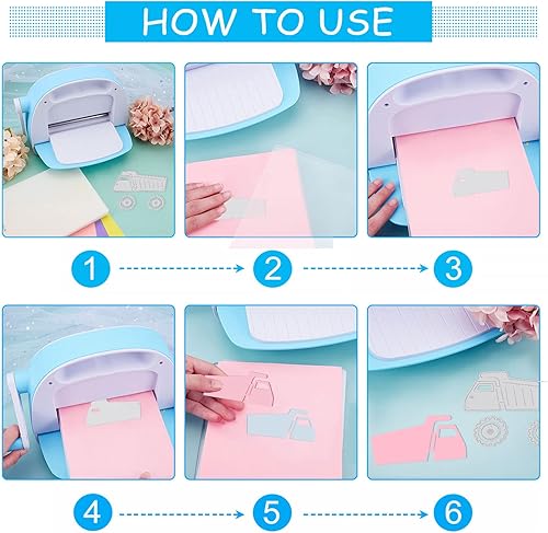 Miniatura 6 de GLOBLELAND Troqueles de corte para automóviles y camiones para hacer tarjetas, grúa y cisterna, troqueles para manualidades, álbumes de recortes,