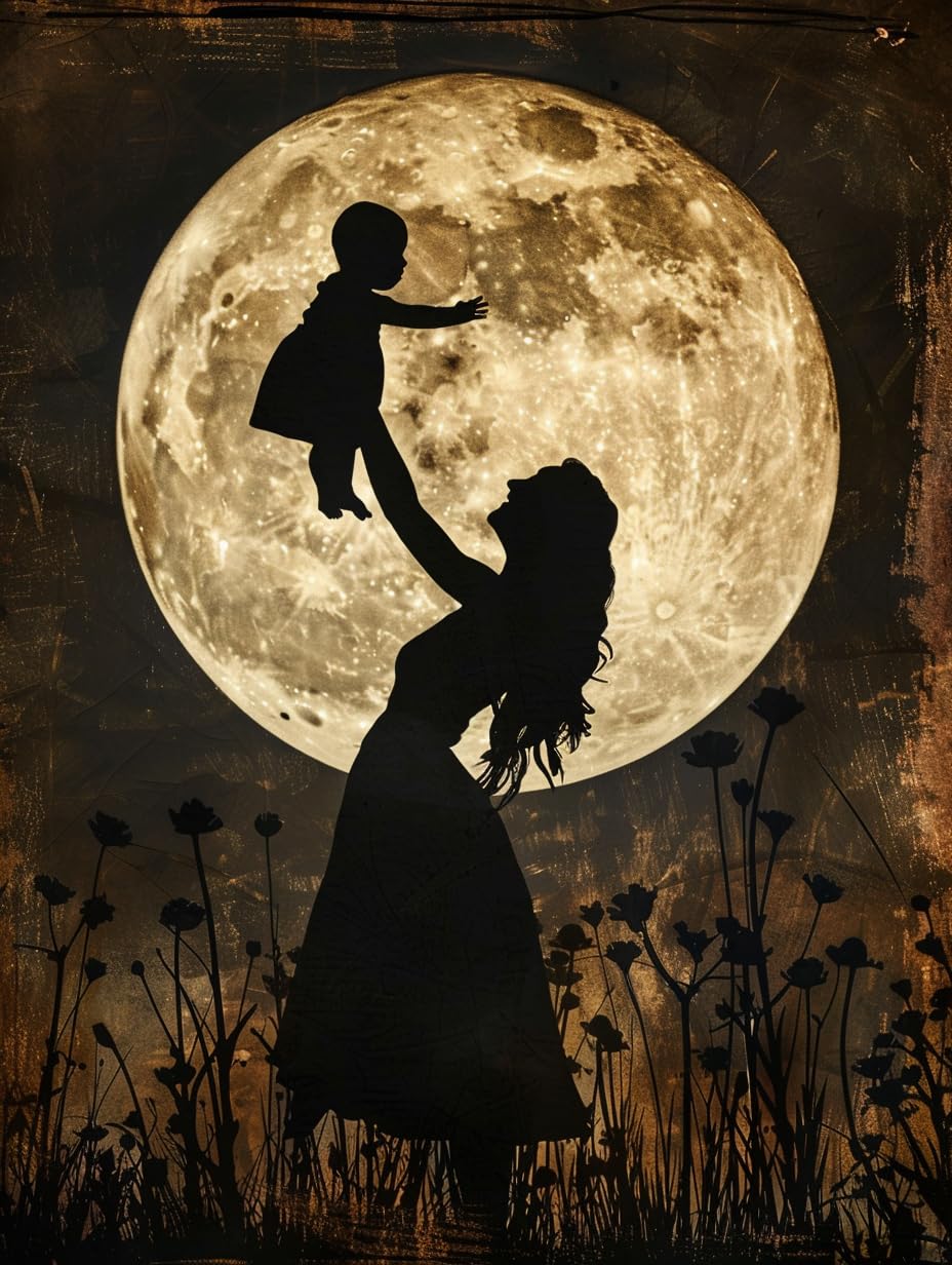 VAIIEYO Diamond Art Painting Mother's Day, Diamond Art Kits for Adults Love, Paint with Round Full Drill Crystal Rhinestone Diamonds Gem Art for Home Wall Decoration Gift 12X16 Inch-608