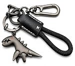 Dinosaur Keychain Bottle Opener | Metal Keychain with Carabiner Clip | Portable Key Ring Holder | Heavy Duty Keychain Charm | Everyday Carry Key Accessory for Men Women | Gift for Car & Bike Keys
