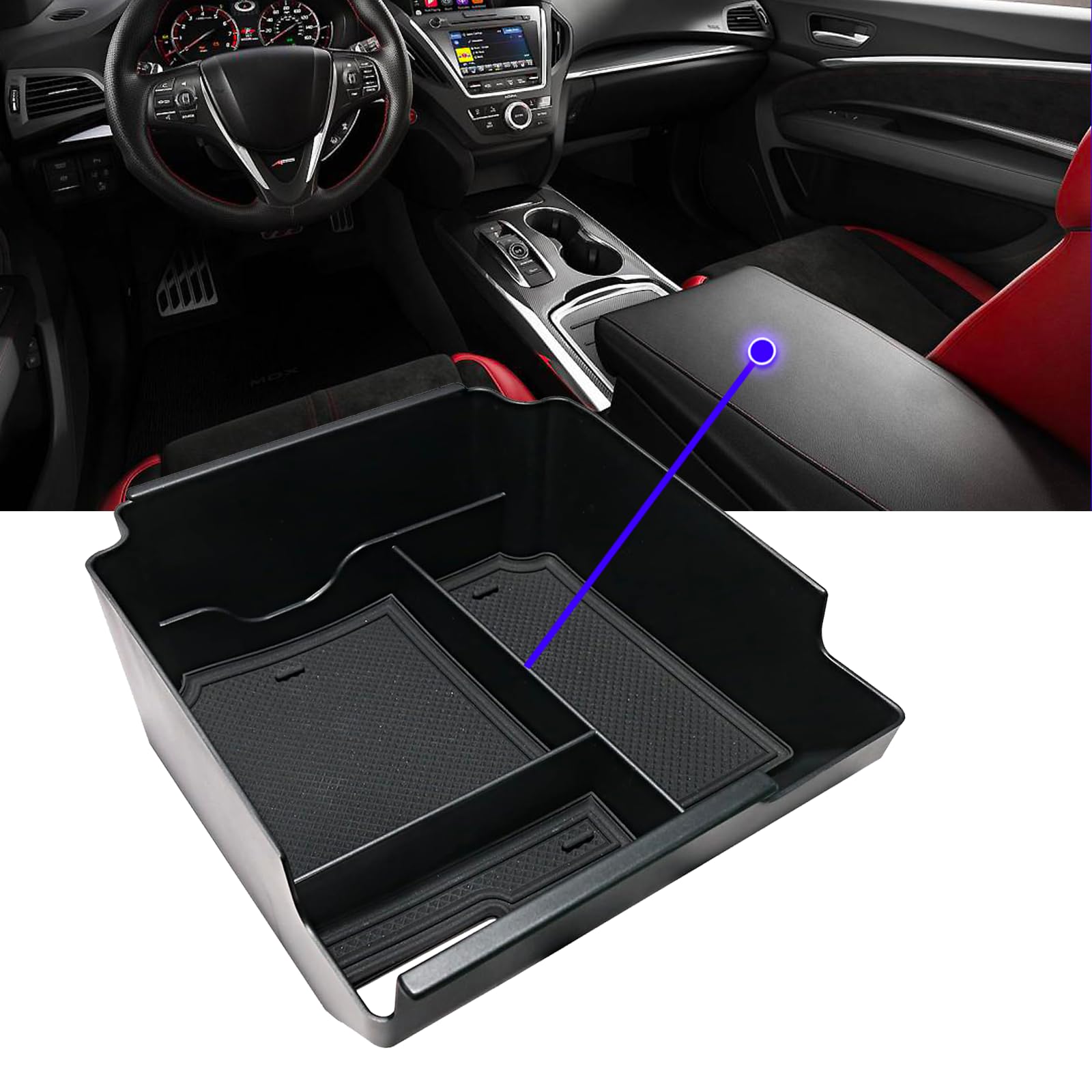 2024 MDX Console Tray Center Console Organizer Tray For