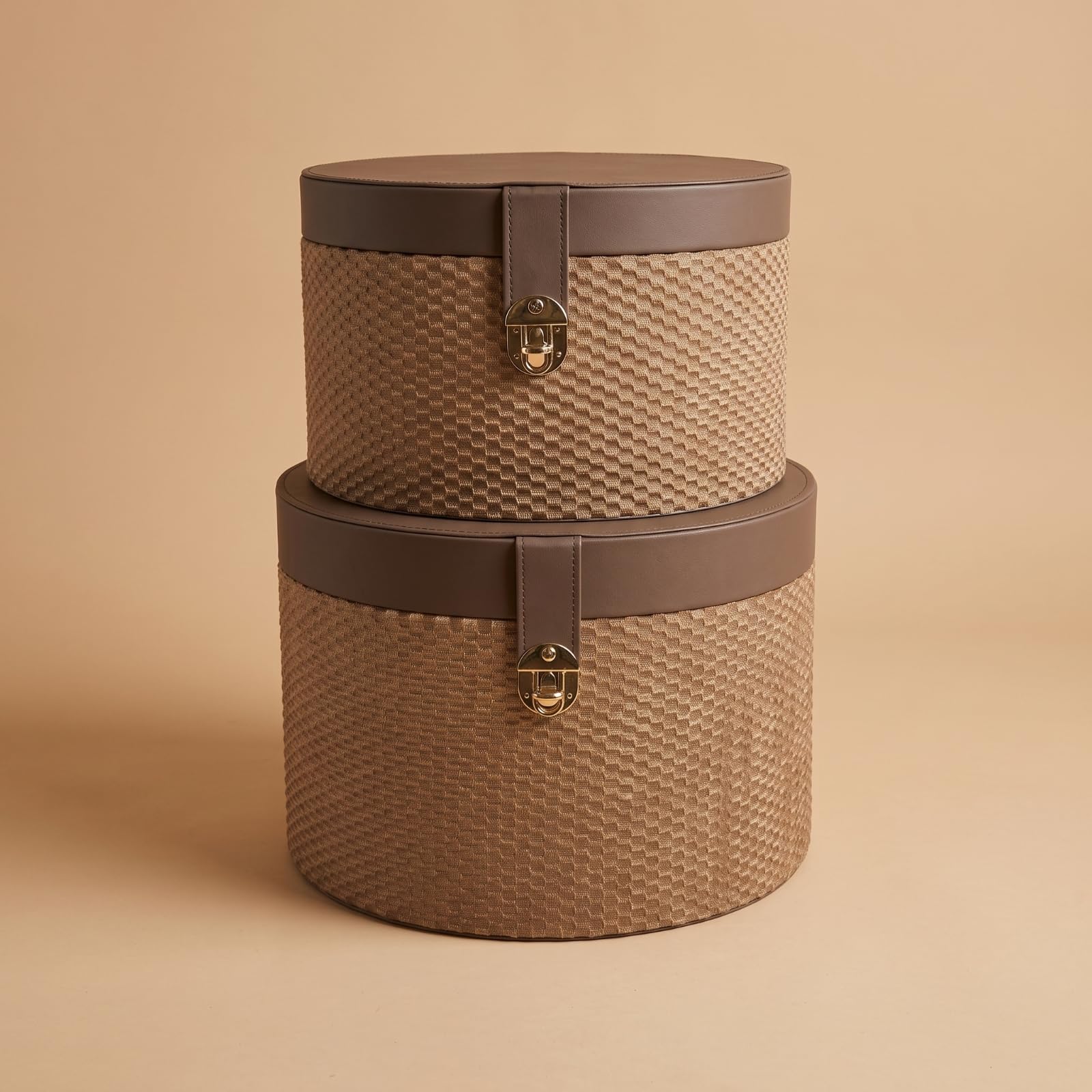 Sharplace Modern kreisförmige Aufbewahrungsbox mit, Color to 4, 25x16cm