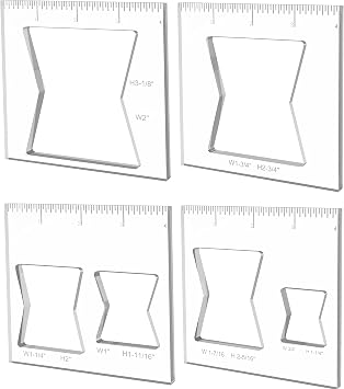 Router Template for Woodworking Butterfly Router Jig Template Inlay Template Set,Decorative Templates 4 pcs Butterfly Inlay Templates