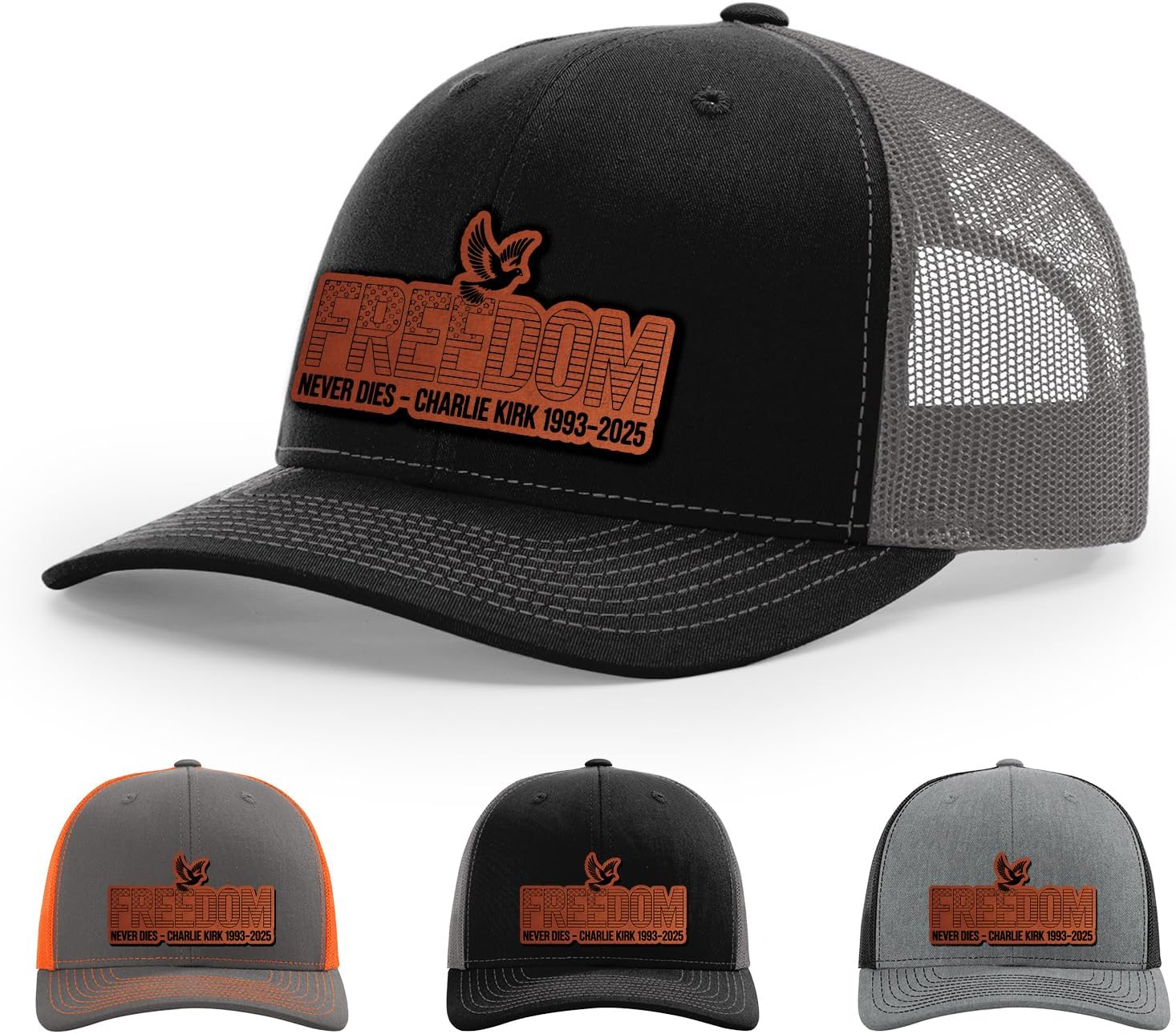 Freedom Never dies Charlie kirk 1993-2025 Hat, Justice for Charlie Kirk Hat