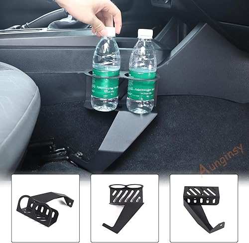 Miniatura 6 de Organizador expansor para asiento de pasajero de automóvil compatible con Toyota Tacoma 2016-2023 asiento de pasajero de aluminio para asiento de