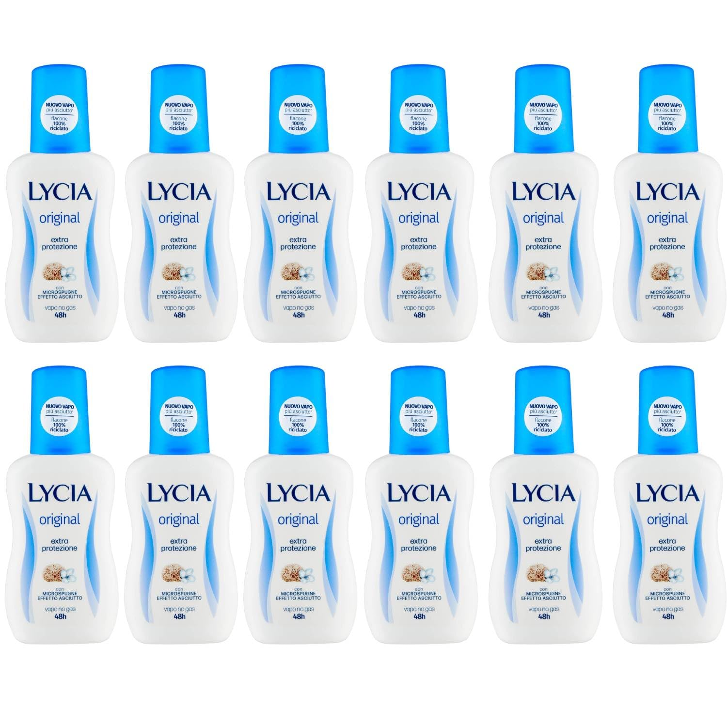 Set 12 LYCIA Deodorante Spray 75 Original-Neutro 53031 Cura E Igiene Del Corpo