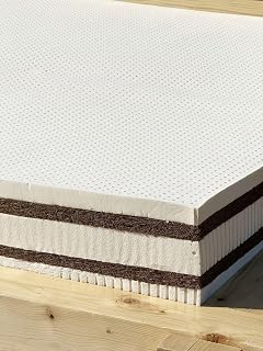 LATCOCO- 90x200x25cm- Matratze aus Natürlichem Latex mit Kokosfaser