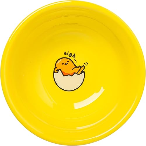 Miniatura 4 de Silver Buffalo Sanrio Hello Kitty and Friends Gudetama The Lazy Egg - Juego de platos de sushi de 3 piezas con plato de salsa y palillos a juego
