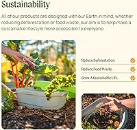 Vista 7 de Vego garden Kit de cama de jardín elevada extra alta de 32 pulgadas, maceta modular elevada 4 en 1 para verduras, flores, frutas, cama de jardín