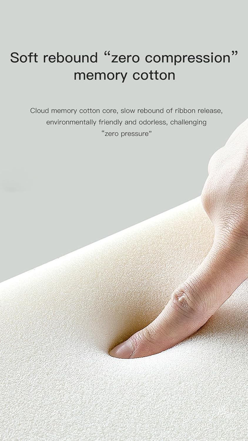 Car Headrest & Lumbar Support Cushion, Car Neck Pillow Kit, Memory Foam Ergonomic Car Headrest and Lumbar Support for Driving Fatigue Relief, Comfort and Support Your Neck and Back, (one Set Black) - Image 8