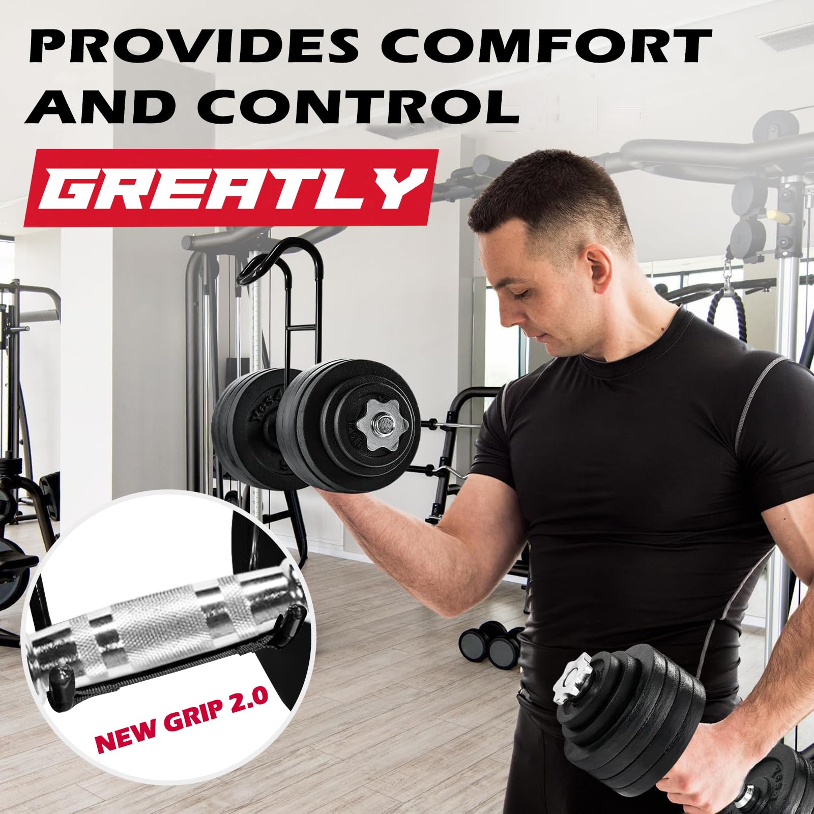 Amazon.com : Upgraded 2-Pack Dumbbell Spotter Hooks, 250 lbs Load