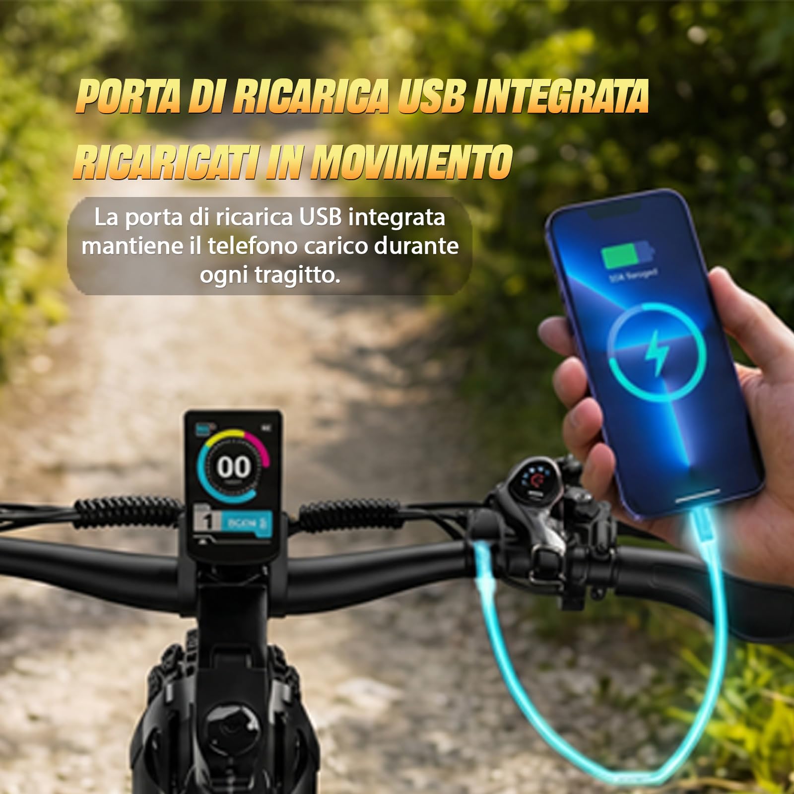 RINCC RN70 Bici Elettrica a Doppio Motore per Uomo Adulto, Mountain Bike Elettrica Fuoristrada, Pneumatici Fat 26 x 4.0, Telaio in Alluminio, Batteria 48V 20Ah, Autonomia fino a 120 km