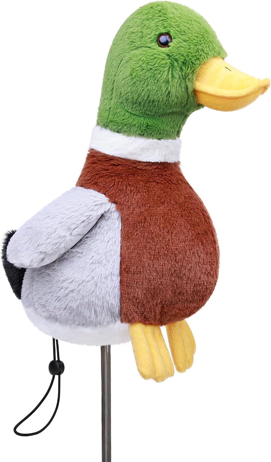 Funny Mallard Duck Golf Headcover, Animals Plush Golf Club Head Covers, Small Size Fits Hybird and Irons, Large Size Fits Standard 460cc Driver Head