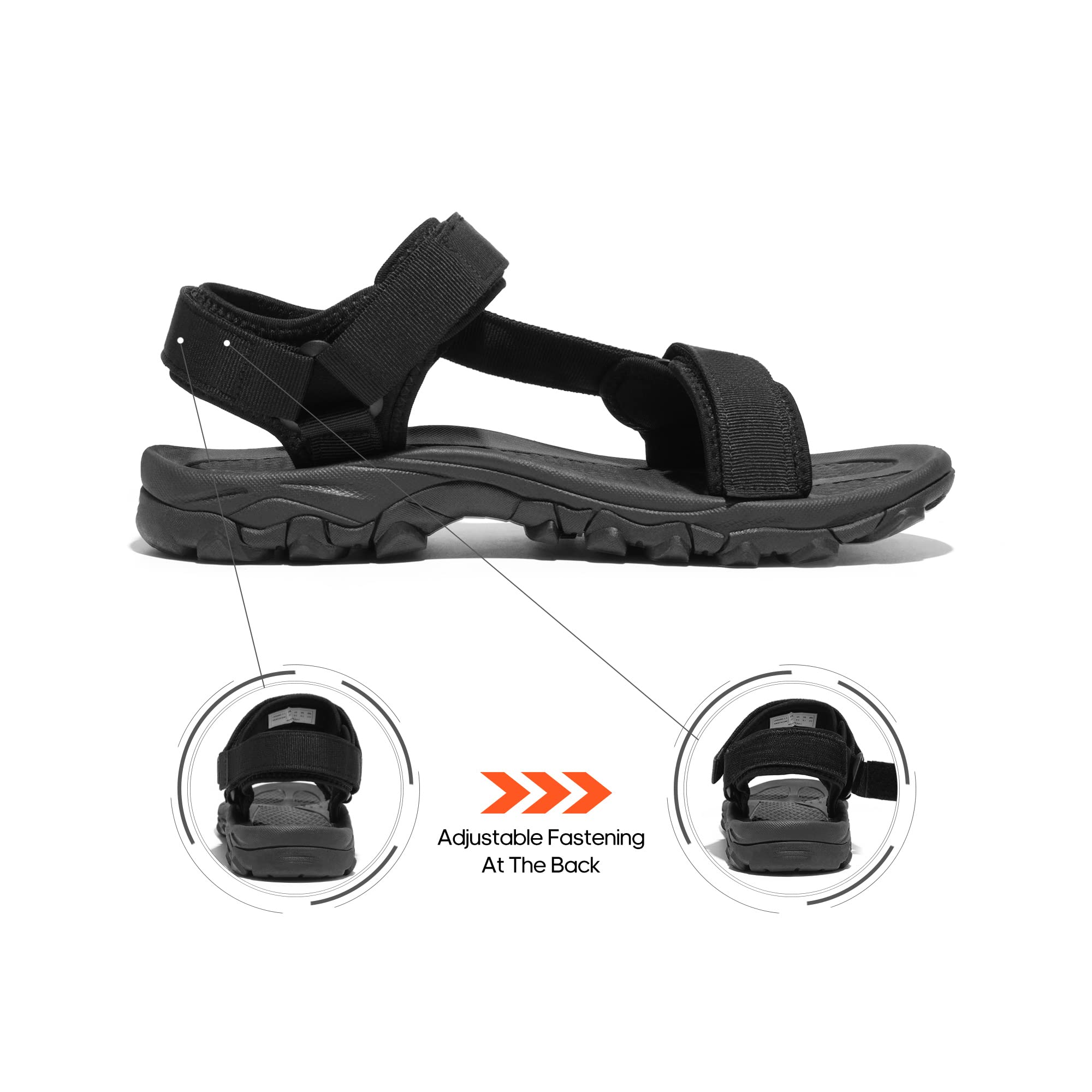Nortiv 8 Męskie sportowe sandały outdoorowe, codzienne letnie sandały plażowe