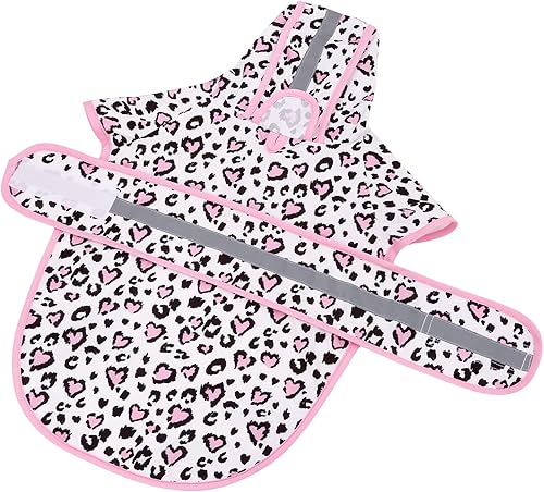 Miniatura 82 de HDE Dog Raincoat Jacket Reflective Adjustable Hooded Pet Poncho Rain Coat with Leash Hole for Small to X-Large Dogs Camo - S