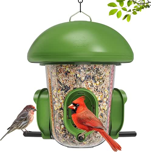 LONA Bird Feeders for Outdoors Hanging – 3 Separate Compartments,