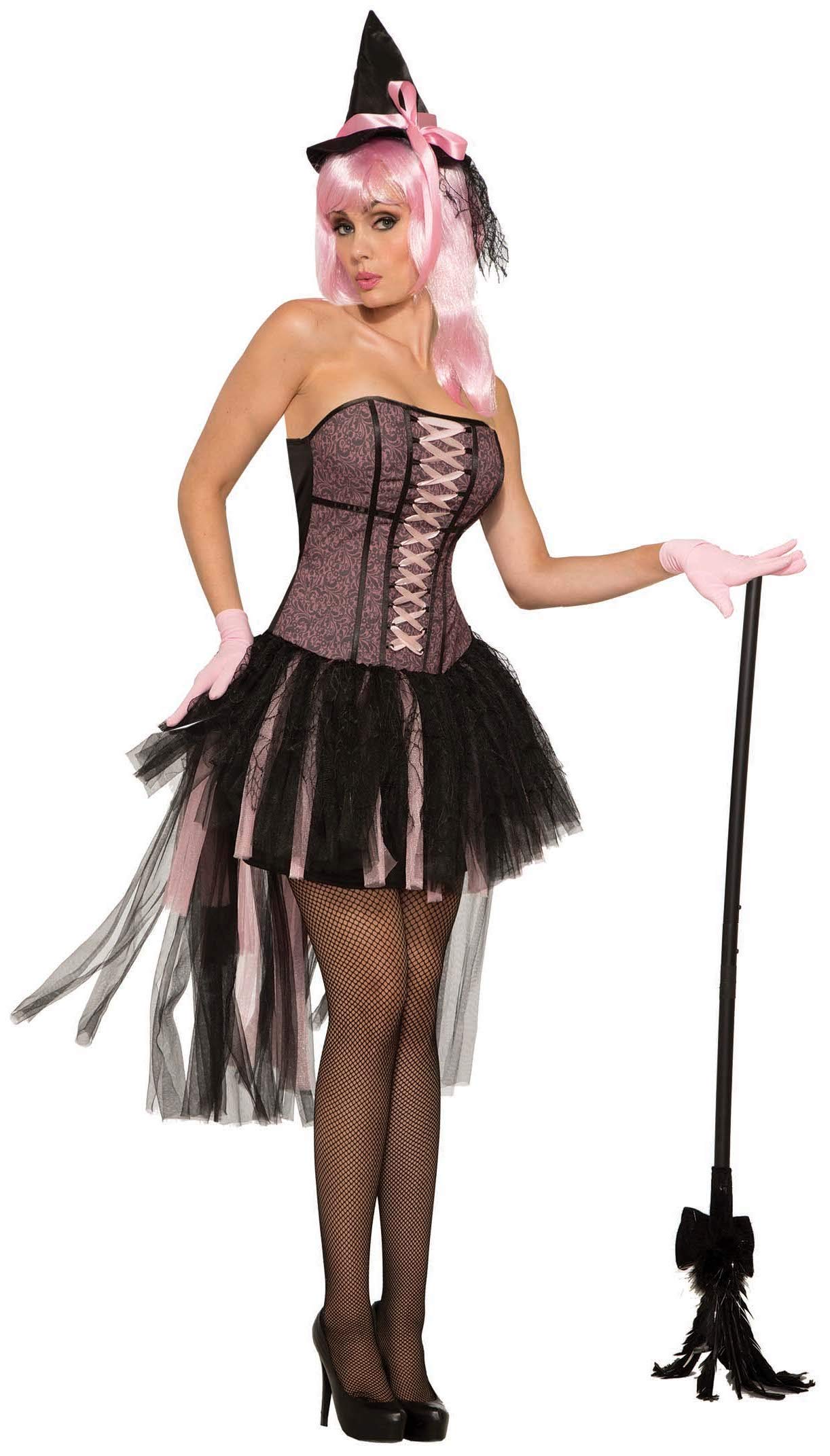 Forum NoveltiesAC80843 Witch Pin Up Dress, Women, Black, Pink