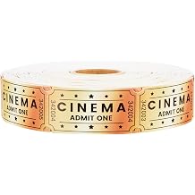 تذاكر السينما تذاكر اليانصيب ذات اللفة الواحدة التذاكر الذهبية تذاكر السينما للمناسبات، كرنفالات الفصول الدراسية أو المدارس، ليلة الفيلم، الألعاب العائلية، جوائز الباب 1000 قطعة
