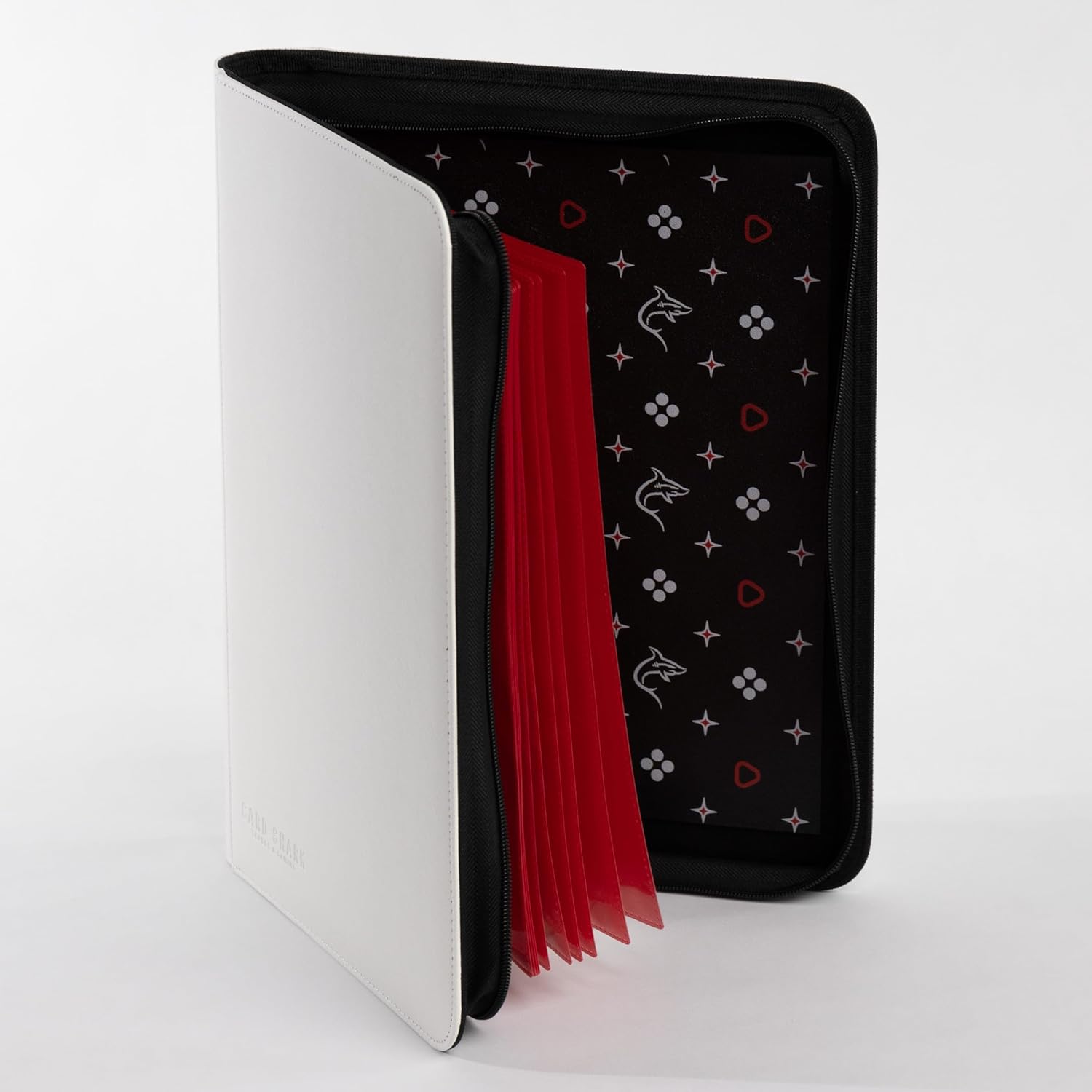 Card Shark Trades & Gaming - Premium Trade Binder - 9 Pocket Card Album for TCG, CCG, Sports Cards, Yugioh, Pokemon, MTG, One Piece, Lorcana collectibles zipper binder