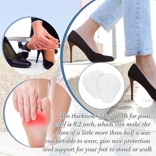 Miniatura 3 de Paquete de 100 almohadillas metatarsianas para pies, almohadillas metatarsianas para el antepié, almohadillas para el antepié para mujeres,