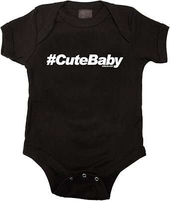 #CuteBaby Hashtag Onesie
