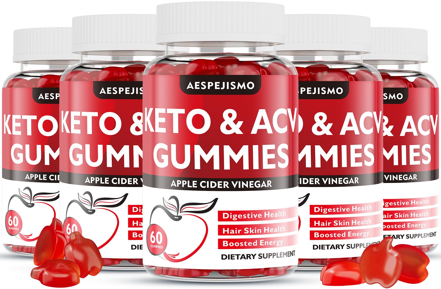 Keto ACV Gummies 1500MG – Premium Apple Cider Vinegar Formula with Pomegranate, Beet Juice, Vitamin B12 B6 – Vegetarian Friendly 300 Gummys