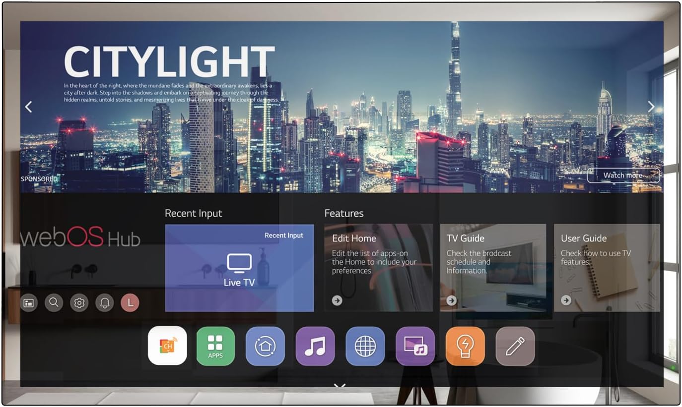 Elecsung 32 inch 4K UHD Smart TV, IP65 Waterproof