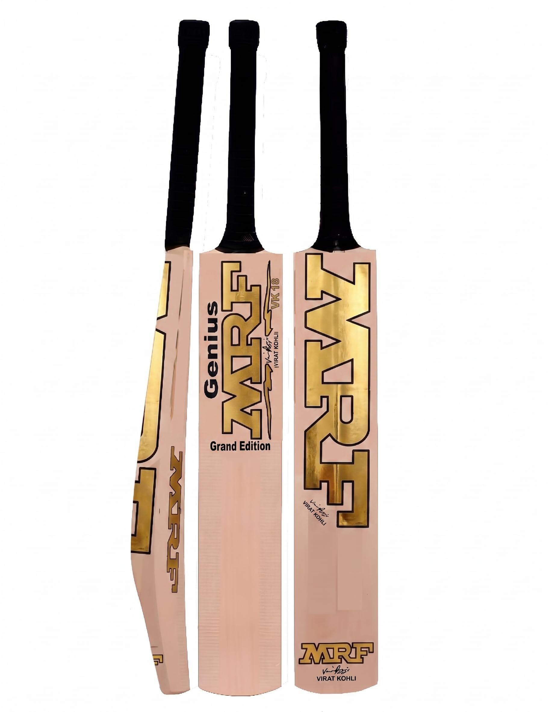 Wood SAINISTARS 2024 Poplar Willow Full Size Tennis Cricket Bat for Street, Tournaments, Practice - Suitable for Tennis Ball, 12 to Old (NEW Balck)-image-43