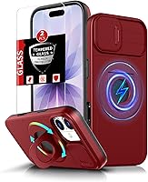 Vista 67 de Funda magnética para iPhone 11 Pro compatible con carga inalámbrica MagSafe, con 2 protectores de pantalla, anillo kickstand de 360° integrado +