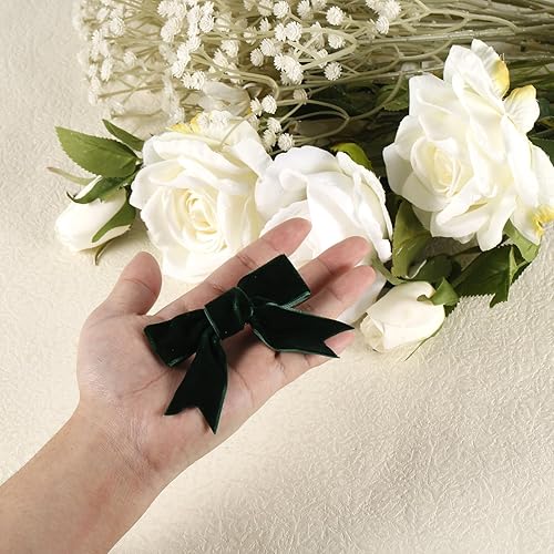 Miniatura 5 de 2 pinzas de terciopelo para el cabello, 3.15 pulgadas, pasador para el cabello, lazos de cocodrilo, pinzas para el cabello, horquillas vintage