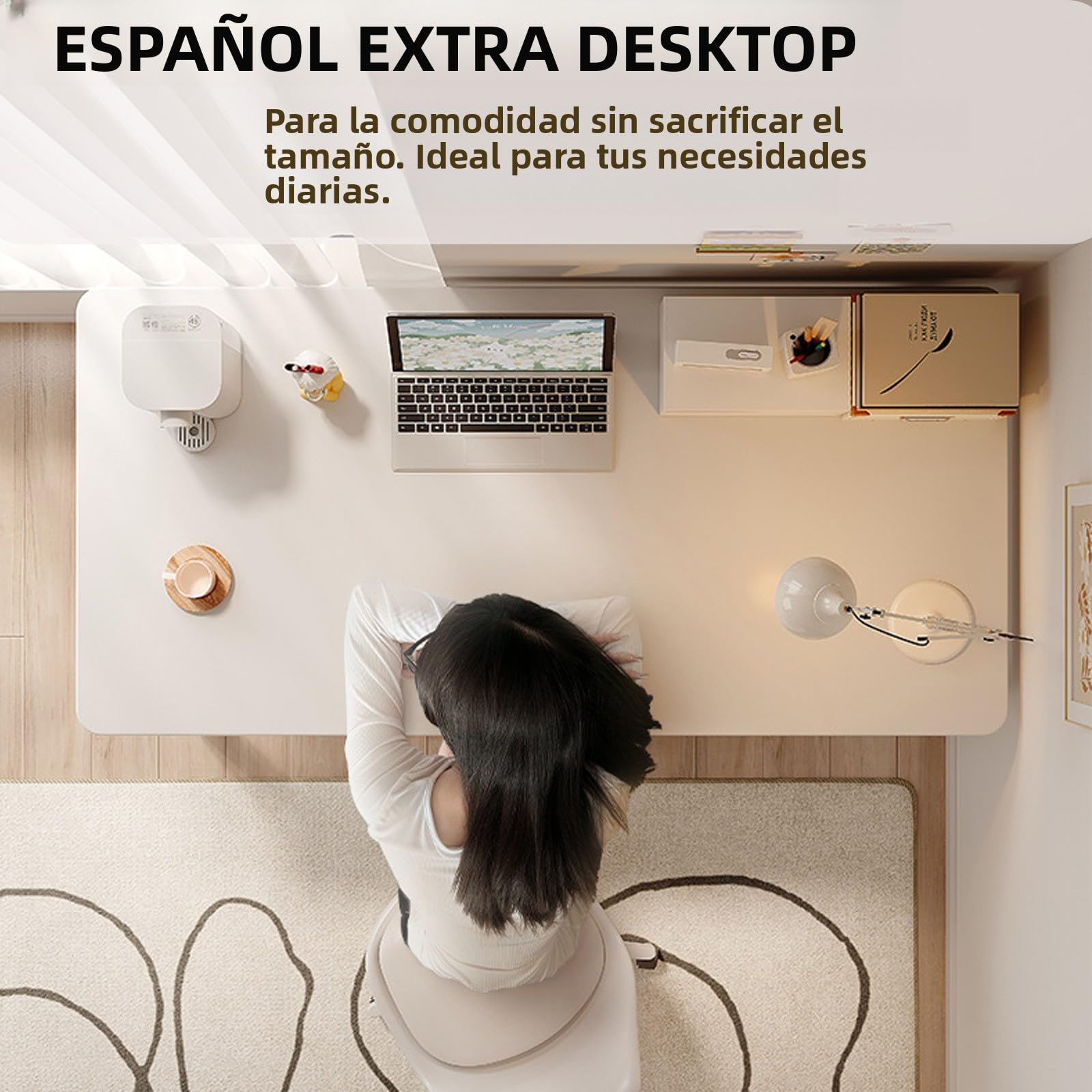Escritorio Moderno para Computadora Estilo Sencillo, Mesa de Estudio, Mesa para Escritura, Mesa para PC para Oficina en Casa, Dormitorio