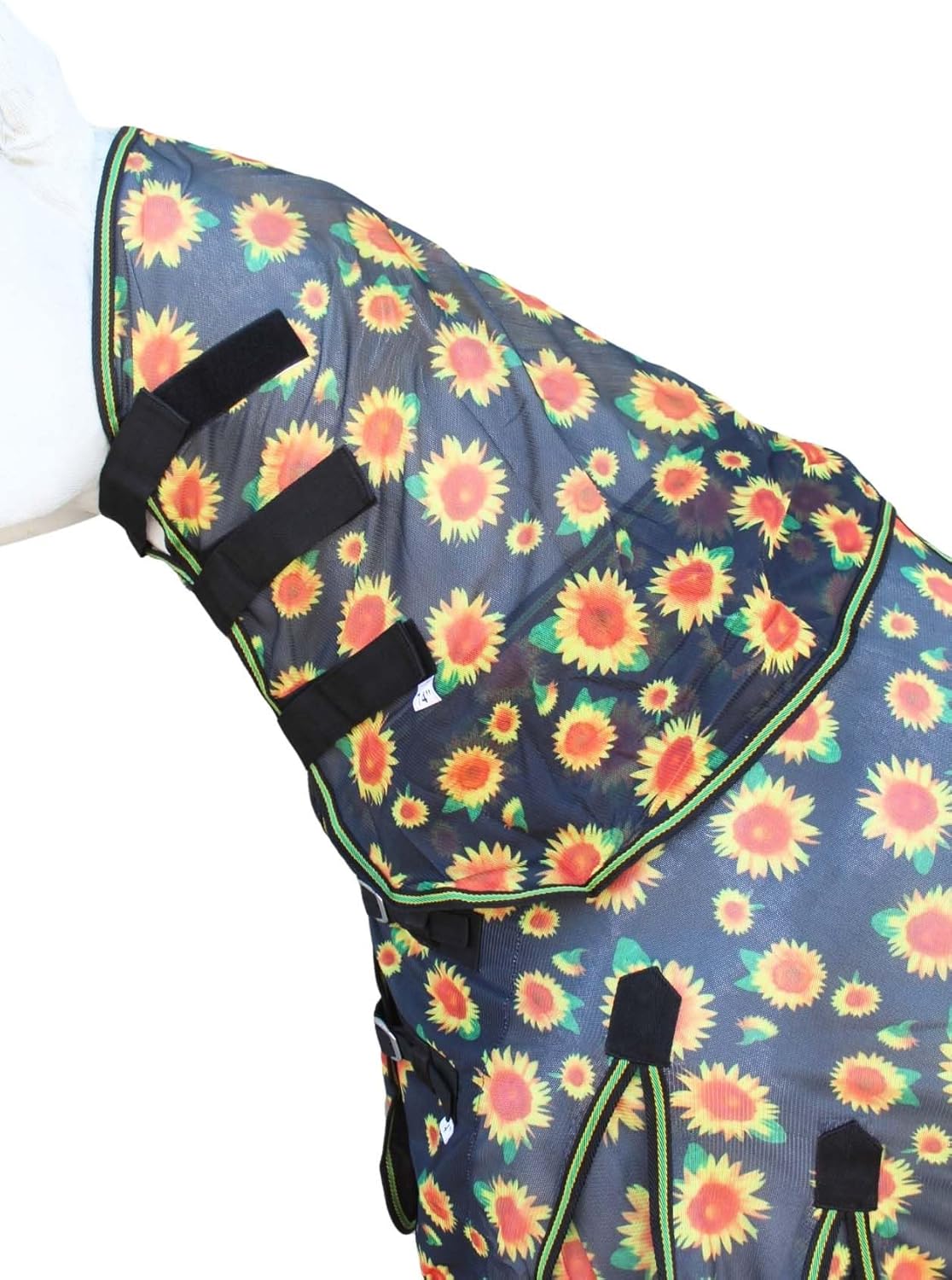 68" Horse Light Summer Spring Airflow Mesh Removable Neck Sunflower 73158