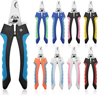 Lanties 9-Pack Dog Nail Clippers for Small Medium Dogs & Cats - Durable Stainless Steel Pet Claw Trimmers, Safe Grooming Tool Bulk Set