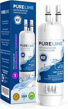 Pureline EDR1RXD1 Water Filter Replacement for Everydrop Filter 1, W10295370A, P8RFWB2L, P4RFWB, EDR1RXD1B, Kenmore 46-9081, 46-9930 Refrigerator Water Filter