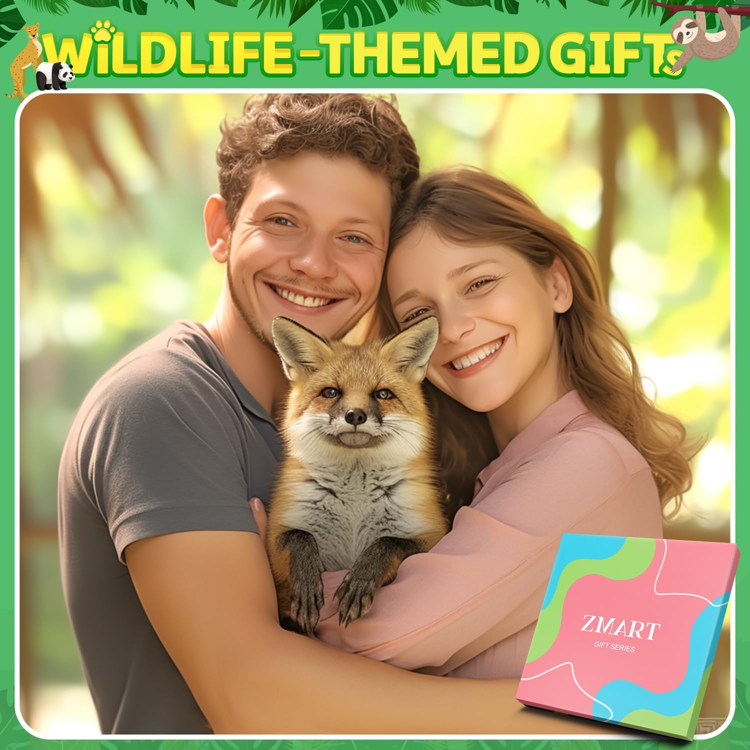 Zmart Funny Socks for Women Men - Sloth Monkey Gifts, Wolf Panda Fox Socks for Teens - Image 6