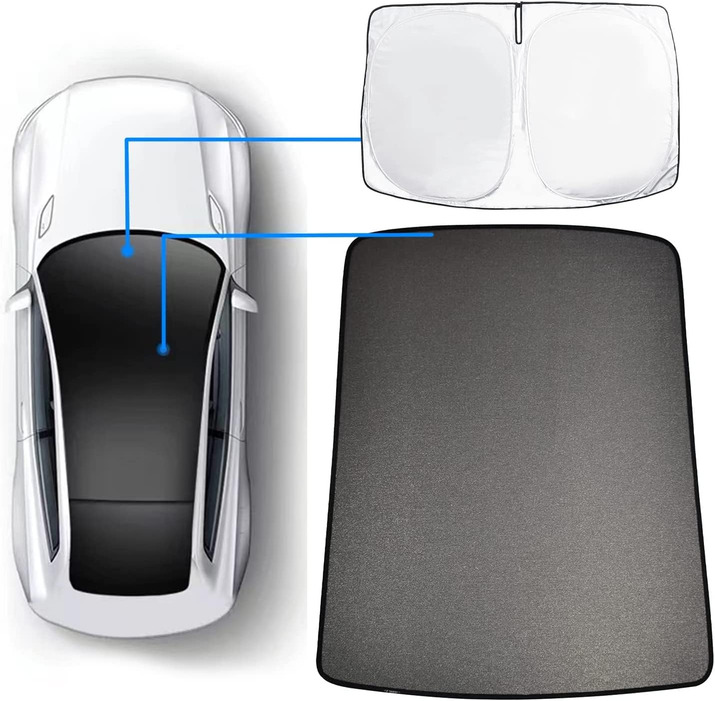 Tesla Model Y Sunroof Shade Sunshade Roof Sunshade Sun