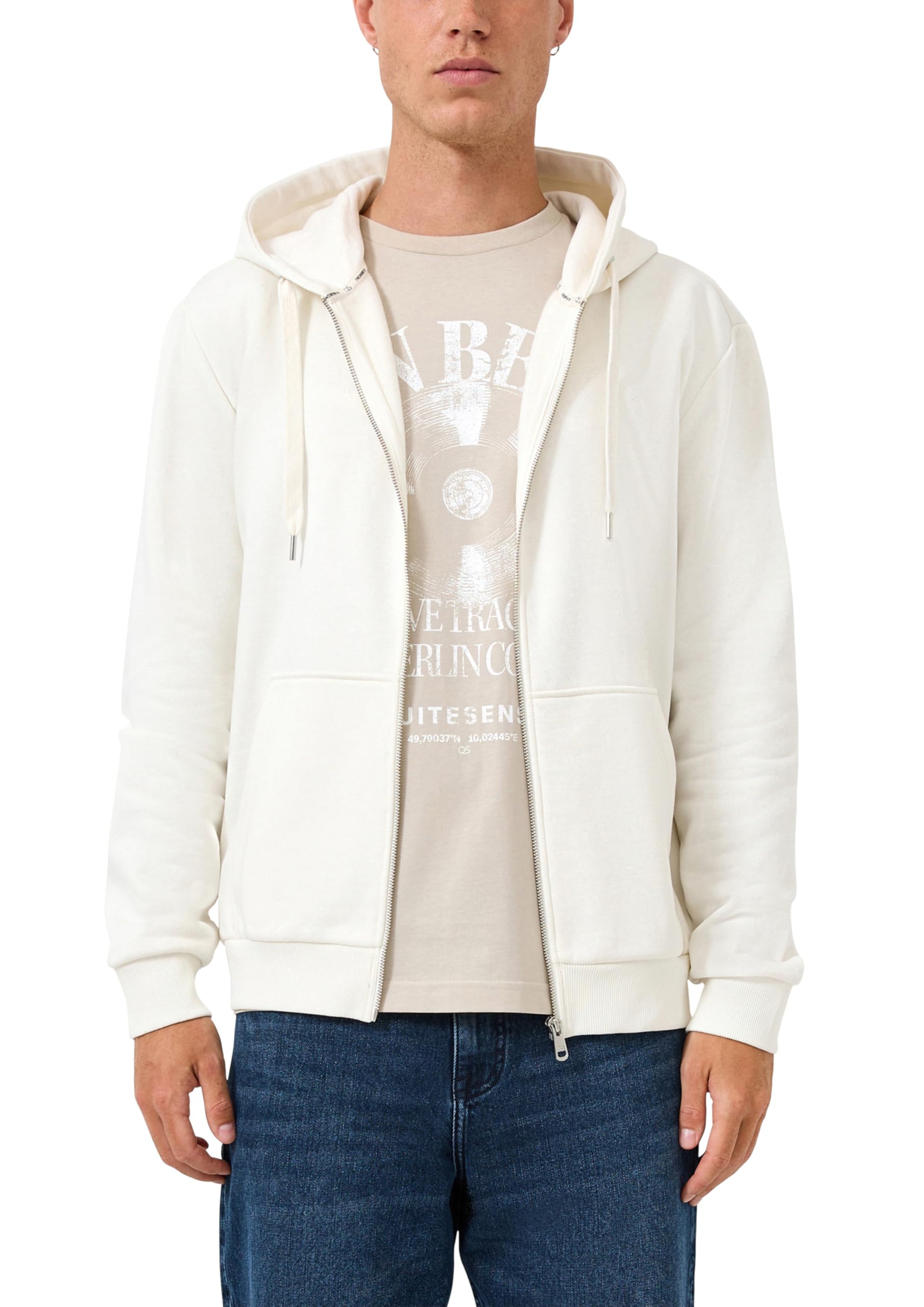 QS Sweatjacke mit Kapuze