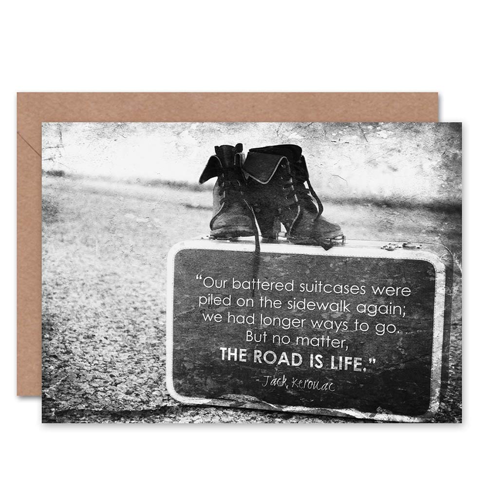 Artery8 Kerouac Jack Road Is Life Quote Card