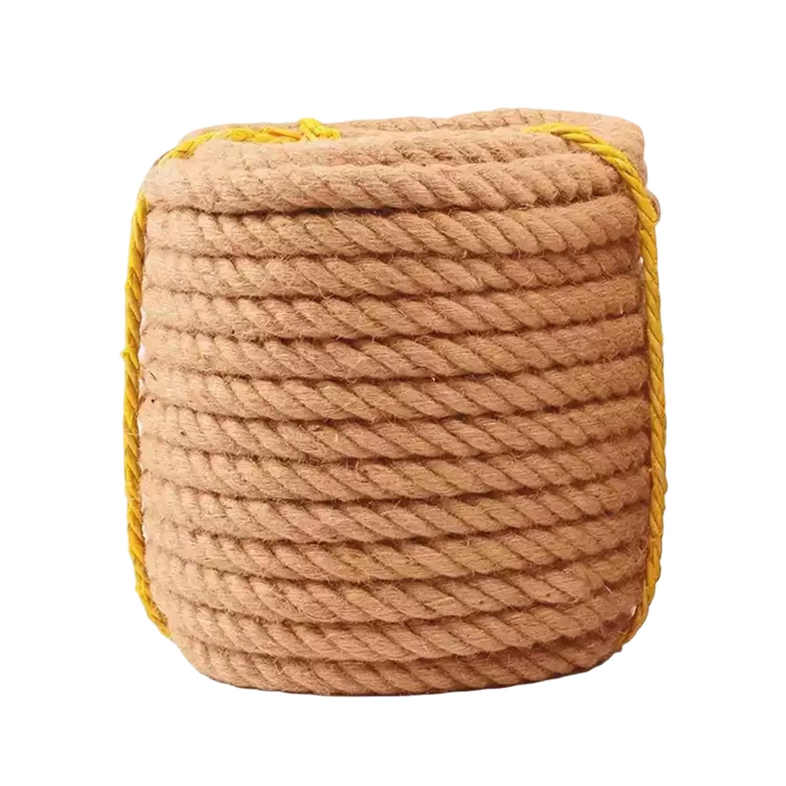 Cuerda de yute trenzado para colgar una cama oscilante y decorar terrazas con estilo rústico