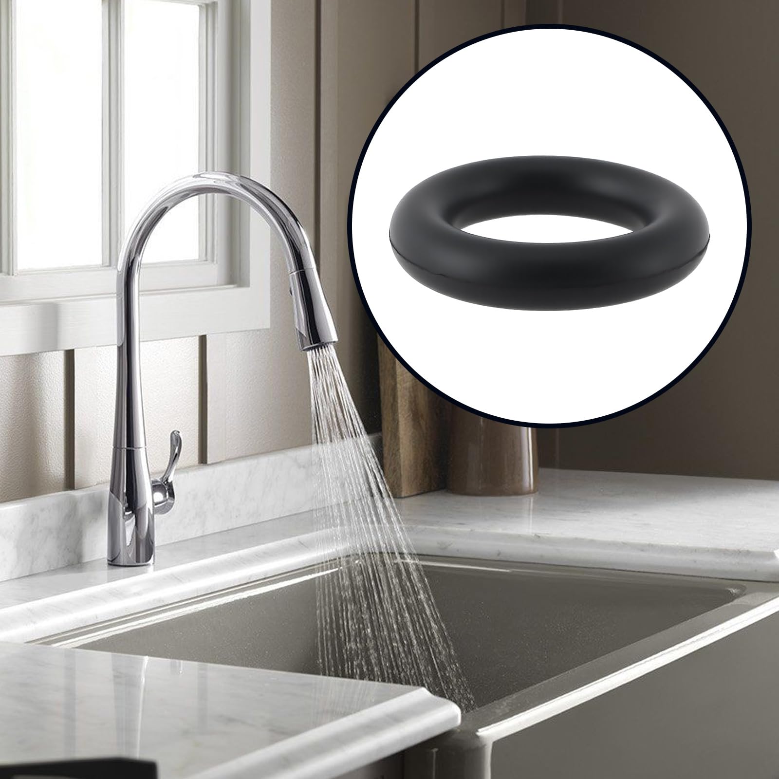 Briny River 100pcs O-Ring 3/8 ID x 5/8 OD x 1/8inch Suitable for Various Fluids and Hydrocarbons - Image 2