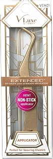 V Luxe Extended Collection Non Stick Lash Applicator Mistake-Proof Artificial Lash Placement – Ergonomically Designed Handle to Easily Build Your Featherlight Synthetic Reusable Eyelash Clusters