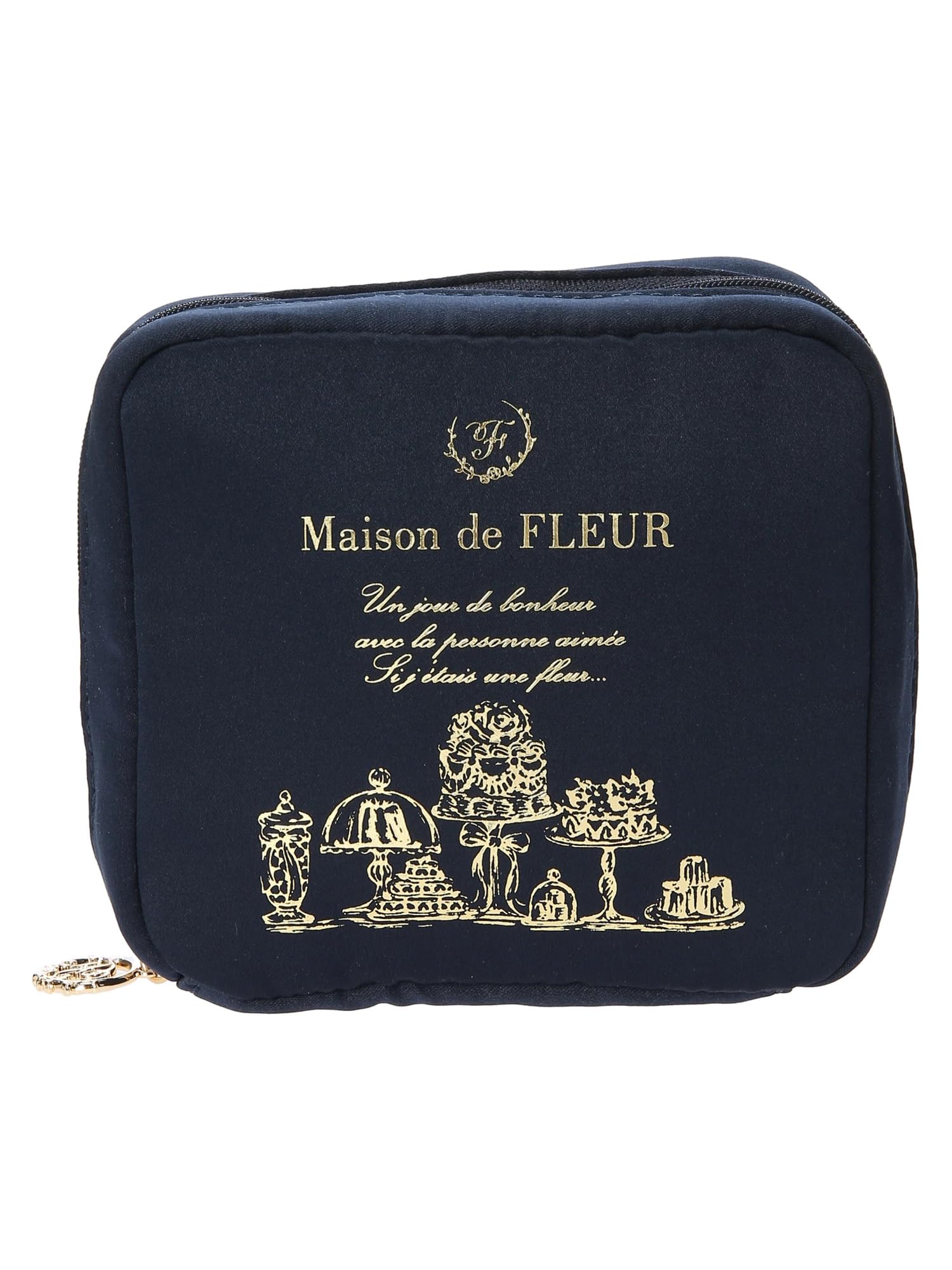 Amazon | [メゾン ド フルール] ポーチ サテンスクエアポーチ