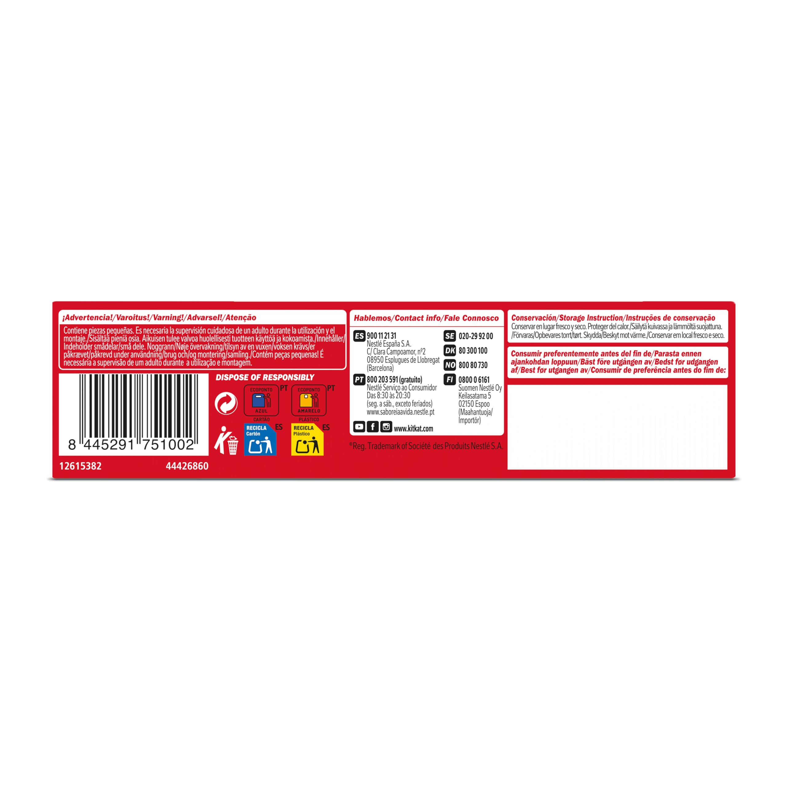 NESTLÉ KITKAT casa de chocolate con leche NAVIDAD paquete 461g