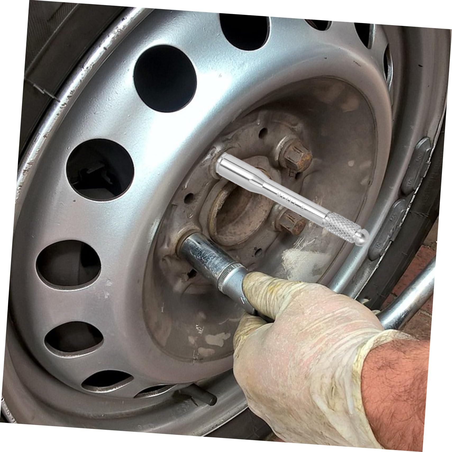 Cabilock Wheel Alignment Guide Tool Car Wheel Alignment Tool Guides Wheel Alignment Pin for Auto 14x1.5 Wheel Alignment Pin Automotive Wheel Alignment Tool Stainless Steel Silver