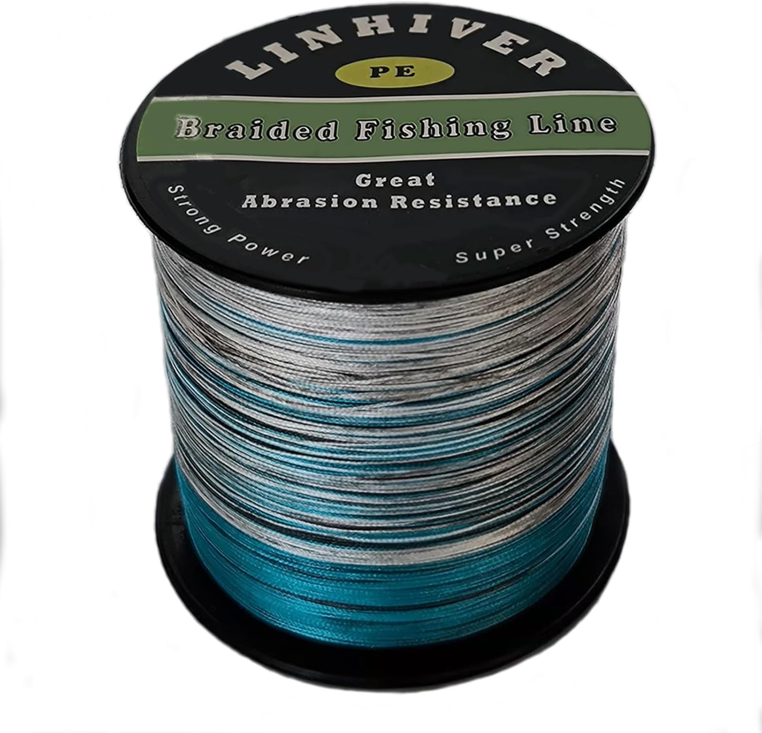 LinHiver Braided Fishing Line, Strong Power, Great Abrasion Resistance, Thin Diameter, No Stretch, Low Memory and High Sensitivity(328Yds, 30LB, 4 Strands, Camo)