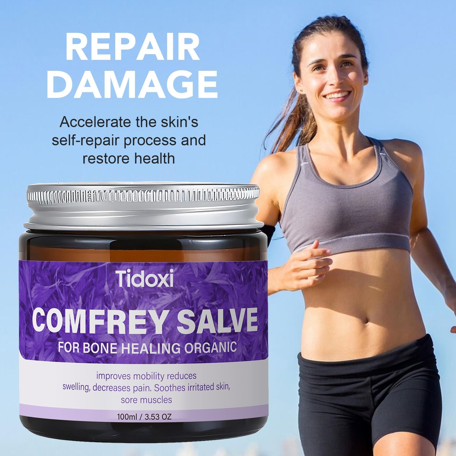 Salve Comfrey Organic,Comfrey Herbal Salve,Organic Formula,Organic Herbal Salve,Herbal Salve Comfrey 4oz - Ultra Potency - Image 5