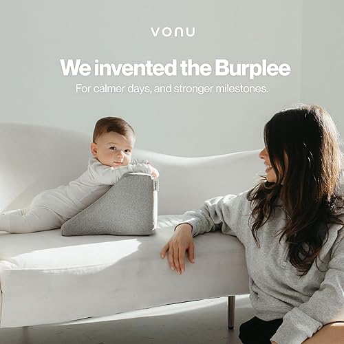 Miniatura 3 de Vonu Burplee - Soporte de lactancia para bebé, alivio de eructos, gases y reflujo, soporte para el tiempo boca abajo para fortalecer la fuerza del