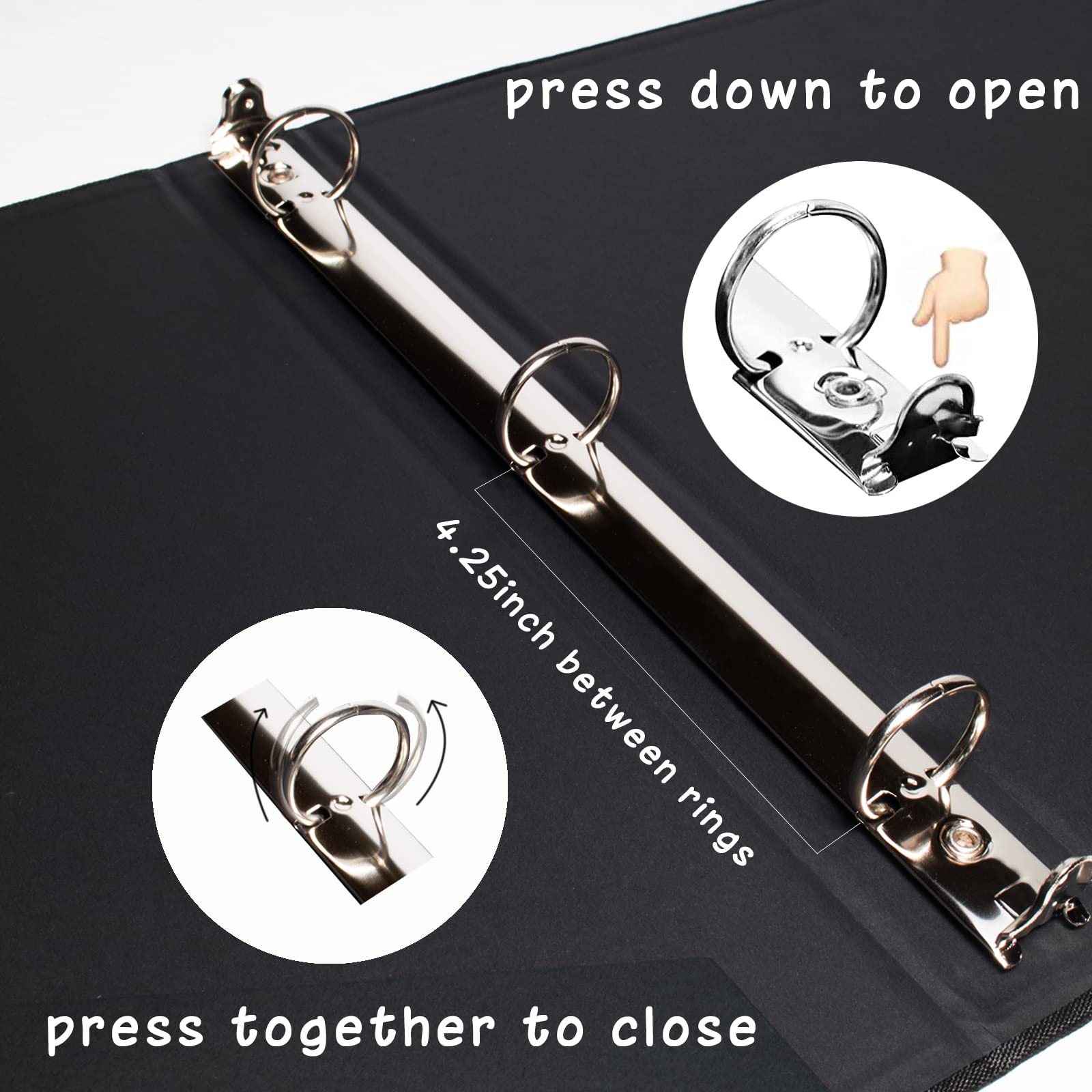 Ovesmusl Leder-Ringbuch A4 - 3-Ring Ordner Für 500 Blatt Braun