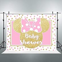 pink and gold minnie mouse baby shower