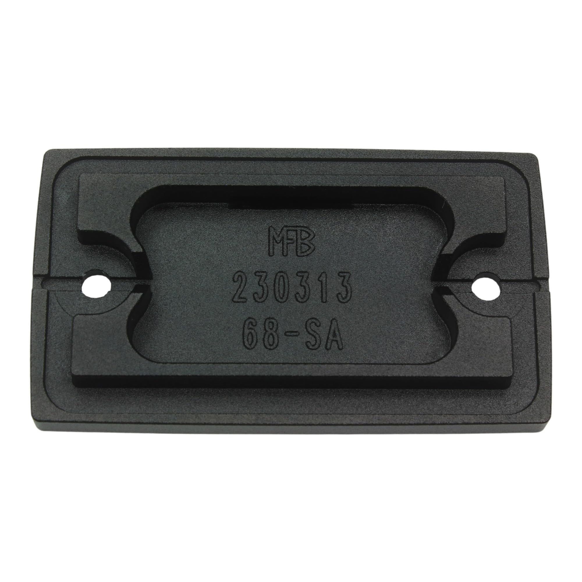 Bremszylinder-Deckel für die Handbremse, passend für Suzuki VS 600/750/800/1400, VL 800/1500, VZ 800 Intruder, LS 650 Savage, VZ 800 Marauder, Volusia, Alu schwarz mit Lasergravur Cross 01